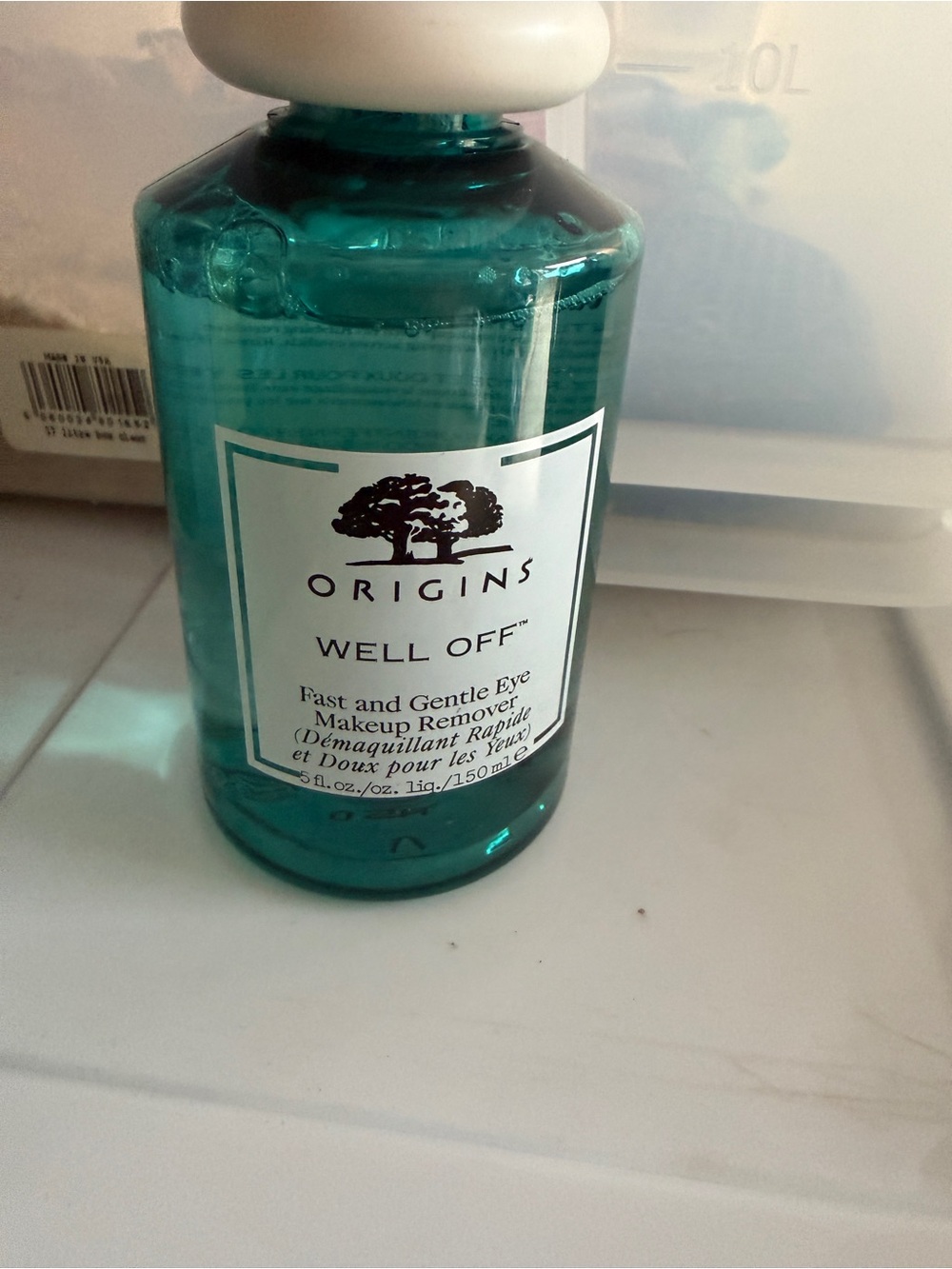 Origins Well Off Eye Makeup Remover - Teal and White